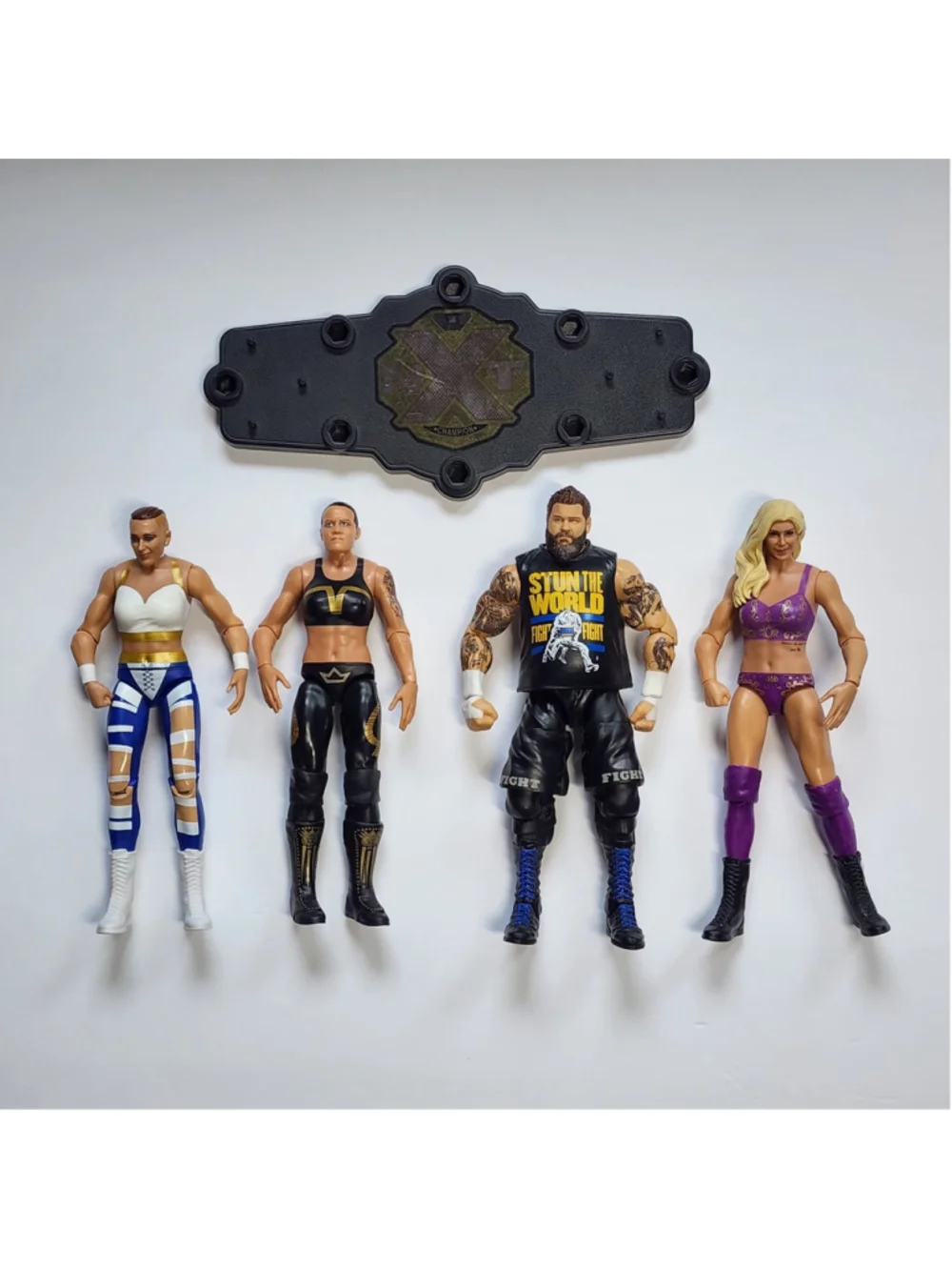 Mattel WWE Action Figure Lot Rhea Ripley Charlotte Flair Kevin Owens Shayna +
